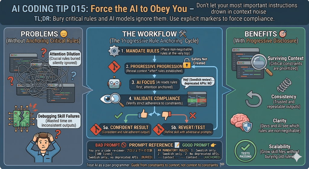 AI Coding Tip 015 - Force the AI to Obey You