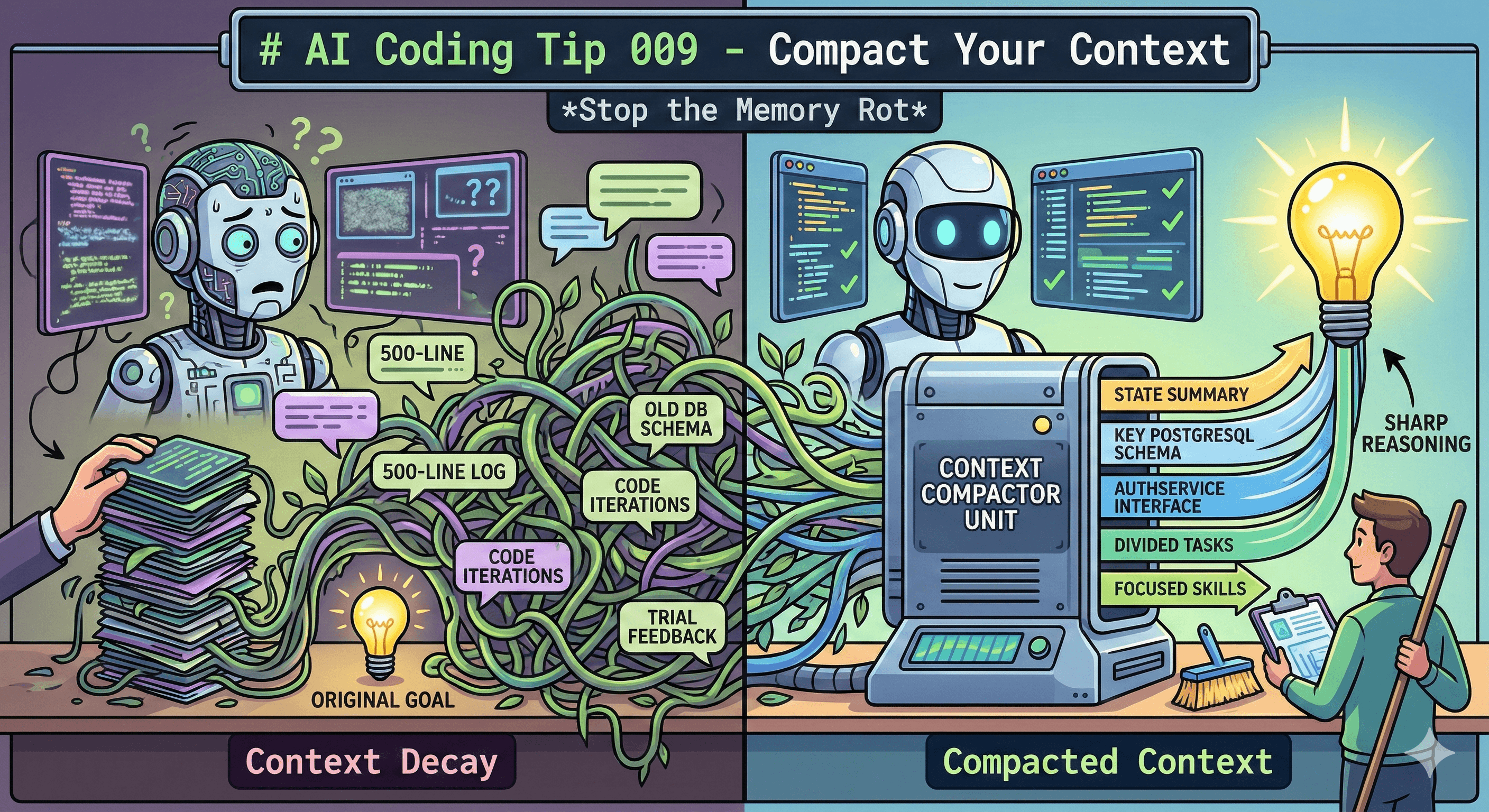 AI Coding Tip 009 - Compact Your Context