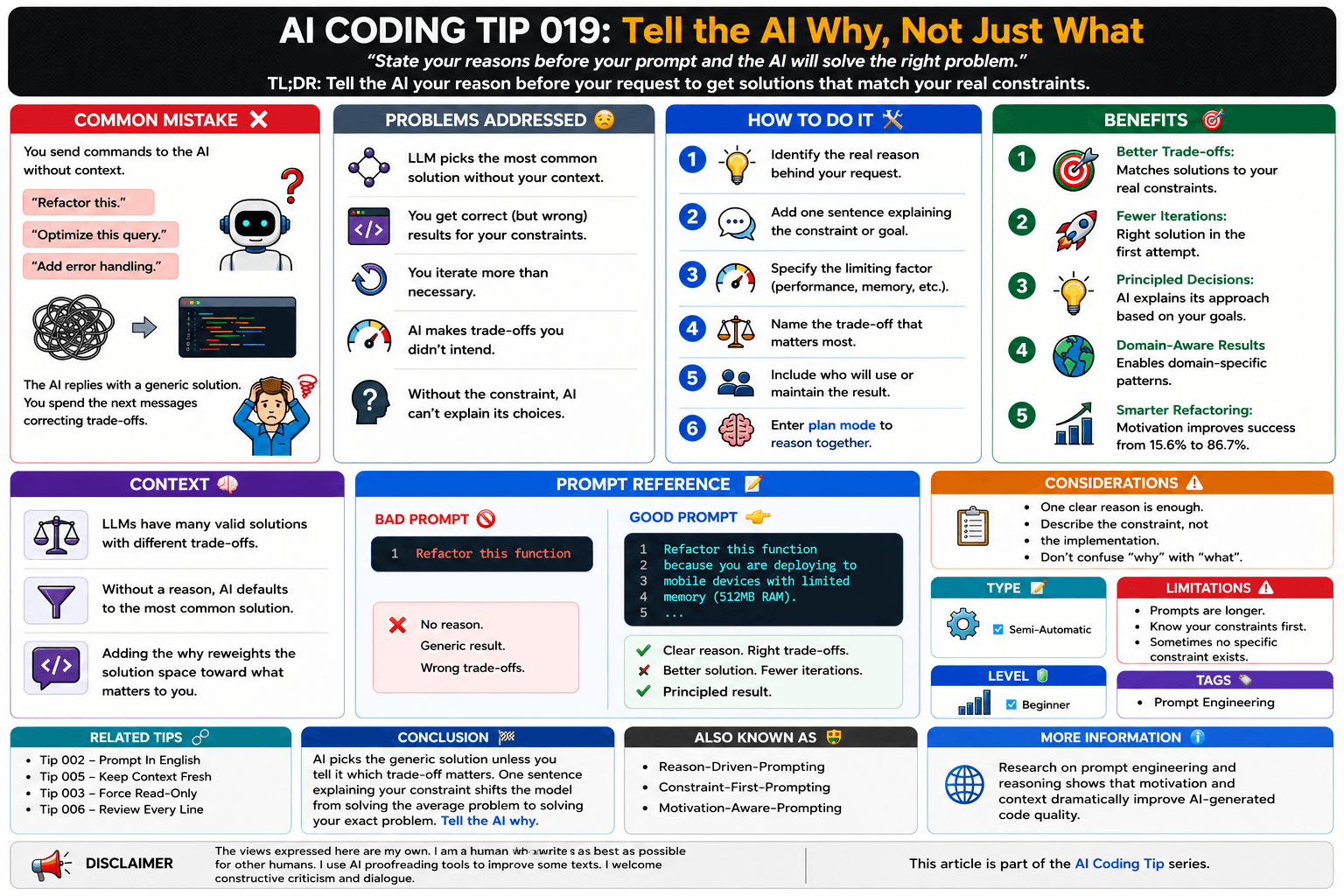 AI Coding Tip 019 - Tell the AI Why, Not Just What