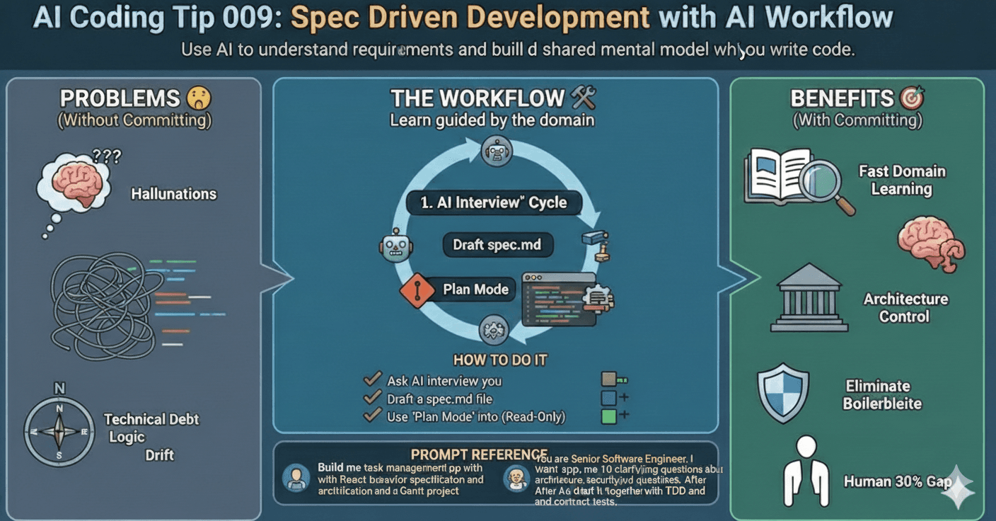 AI Coding Tip 008 - Use Spec-Driven Development with AI